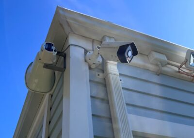 Technician configuring a CCTV recorder for a Cape Town property (84)