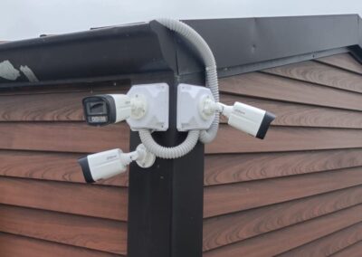 Security camera mounted on a building by Smart Sat Security (55)