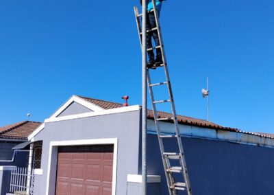 Security camera mounted on a building by Smart Sat Security (45)