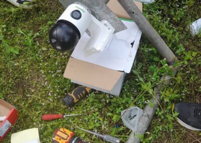Security camera mounted on a building by Smart Sat Security (35)