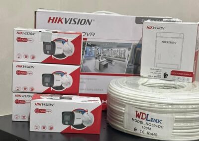 Security camera mounted on a building by Smart Sat Security (25)