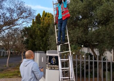 Security camera mounted on a building by Smart Sat Security (15)