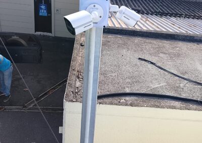 Technician configuring a CCTV recorder for a Cape Town property (14)