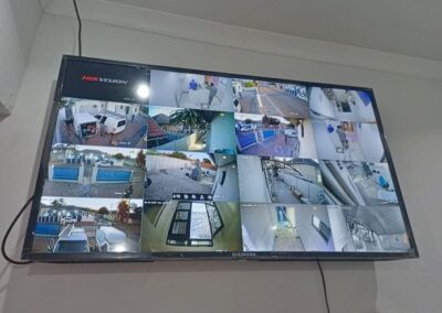 Smart Sat Security technician installing a security camera (2)